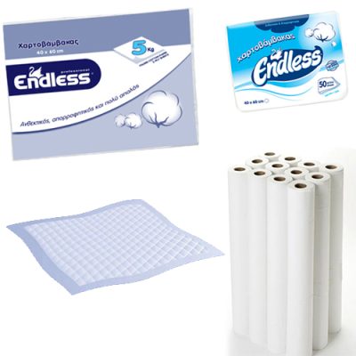 υποσέντονα - χαρτοβάμβακας - ιατρικό ρολό